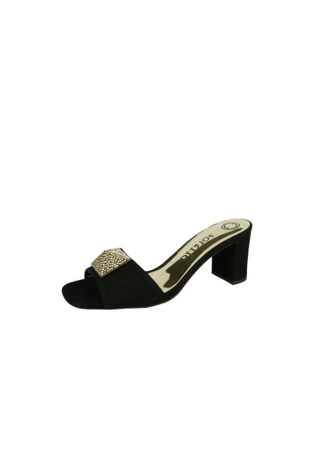 POLETTO Poletto Ladies Block Heel 4183174 V1 C03 Black  - Image 3