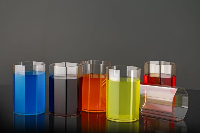 Unbreakable Plastic Transparent Glass Set 6 Pieces ABS Poly Carbonate  - Image 2