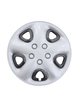 Al Khateeb 15 Inch Charcoal & Silver Universal Hubcap Wheel Covers - Set Of 4 