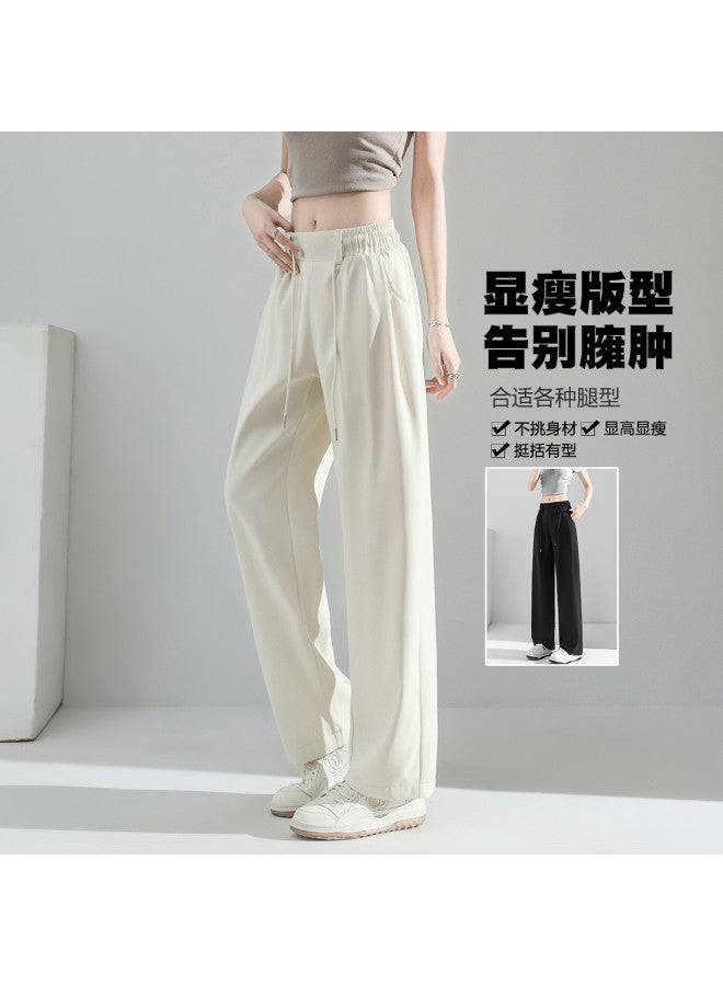 Baleno flared Versatile Casual Pants - Elegant Slim-fit Loose Summer Thin Straight-leg Trousers For Women - Image 4