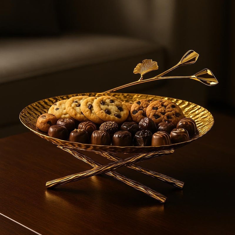Elevated Cake Stand - Decorative Serving Platform for Celebration Cakes, Ideal for Eid, Christmas, and Weddings with Crystal Accents and Stable Design (MODEL1) - Image 1