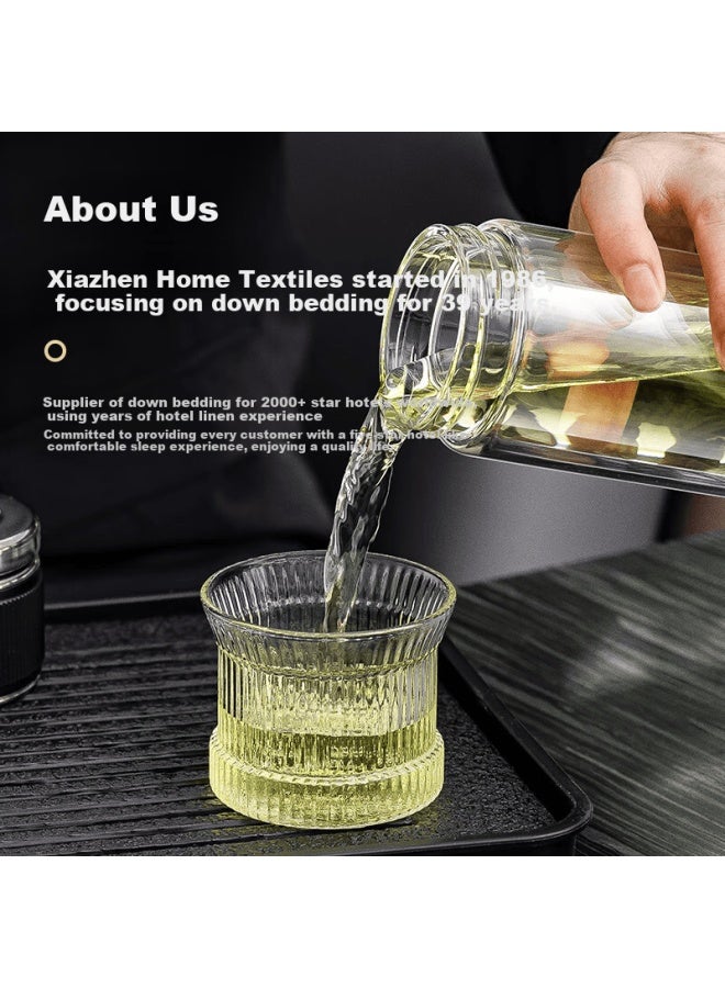 Cille Tea Infuser Glass Cup, Business Gift For Men, Thick High Borosilicate Double-layer Heat-resistant Water Cup - Image 3