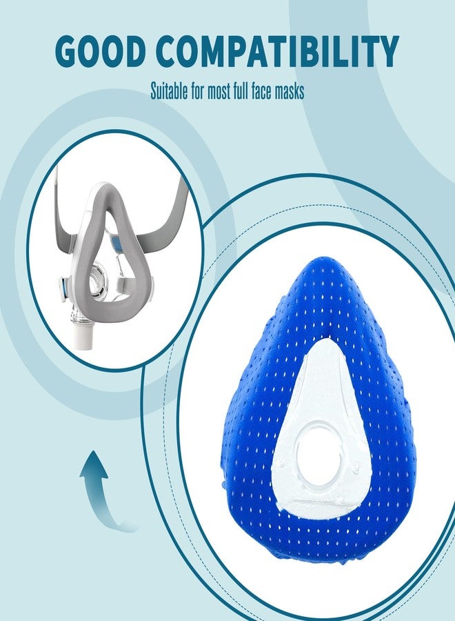 NATAKU 4 Pack Mask Liners Compatible with Large Full Face Mask Cover, Soft and Leak-Free Experience. Silk Full Mask Cushions Pads Fit Large Mask Covers, Reduce Noisy & Red Marks（Large Size） - Image 2