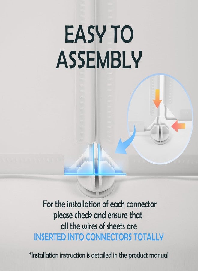 MEEXPAWS Dog Pee Pad Holder Foldable with Dog Litter Box Enclosure High Wall, Puppy Pad Holder Tray with DIY Splash Guard for 22’’x22’’ Pee Pads, Indoor Dog Potty for Small to Medium Dogs, Easy Clean - Image 4