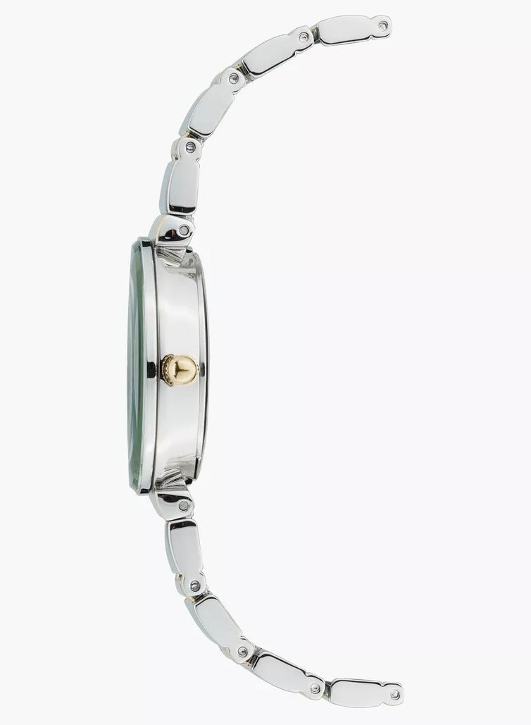 ANNE KLEIN Women's Silver & Gold Analog Stainless Steel Strap Watch - AK2435GNTT  - Image 4
