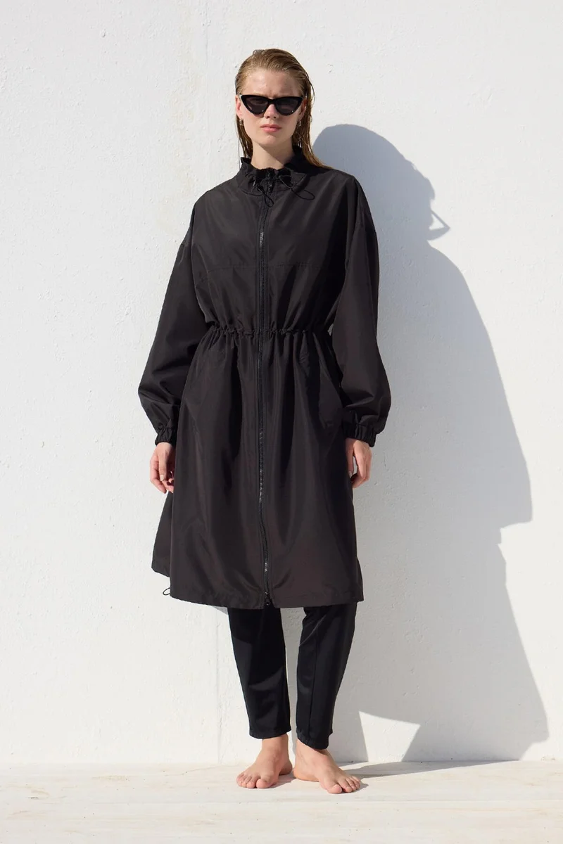 Manuka Oversized Long Swimsuit Black