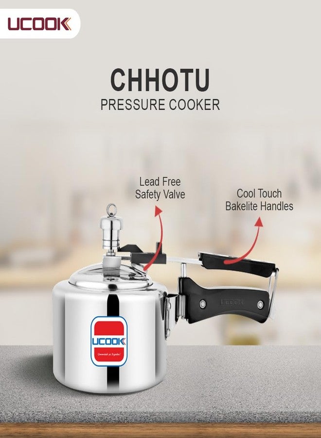 https://www.unitedektagroup.com/pressure-cooker/pressure-cooker-ucook-platinum-premier-3-ltr.html طنجرة ضغط ألومنيوم بغطاء داخلي، سعة 1 لتر، من إنتاج شركة يوكوك باي يونايتد إيكتا إنجينيرينج، طراز تشوتو، من شركة يوكوك باي يونايتد، لون فضي. - Image 4