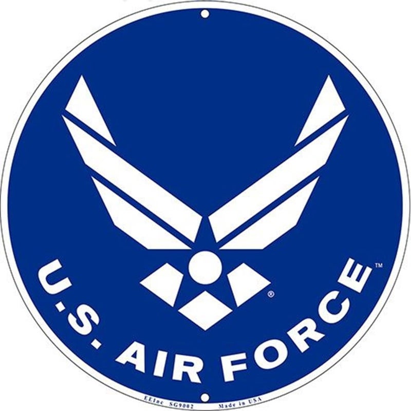 Eagle Emblems, Inc. Liphontcta USAF Military Logo Aluminum Sign - Air Force Service Branch Home Wall Decor - Image 4