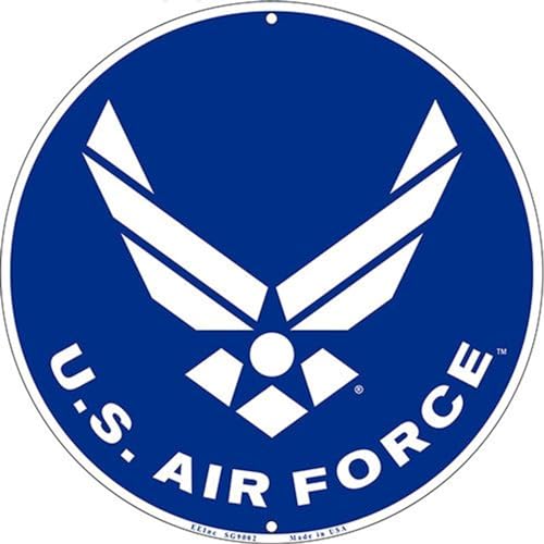 Eagle Emblems, Inc. Liphontcta USAF Military Logo Aluminum Sign - Air Force Service Branch Home Wall Decor - Image 1