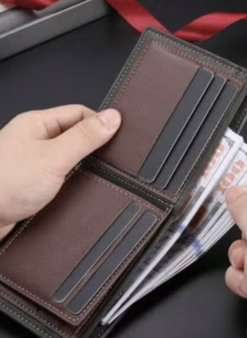 يوكا محفظة رجالية جديدة ذات جيوب وخصائص متعددة، بطابع جذاب وبأسلوب أوروبي وأمريكي، قصيرة وكاجوال - Image 5