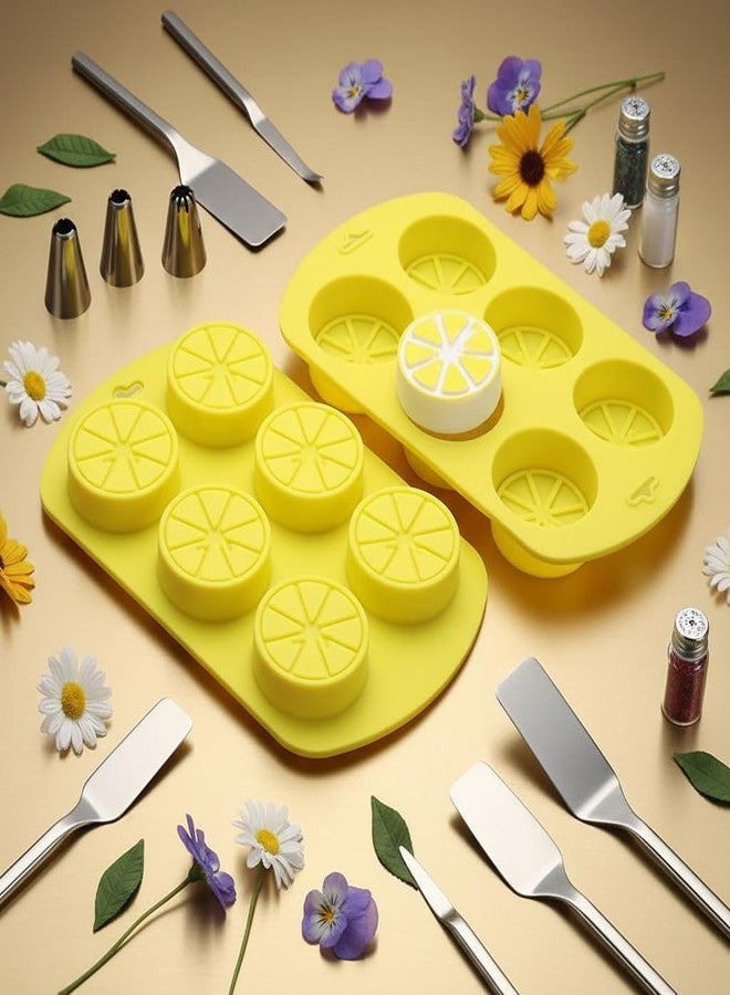 SquarezhenBo Fruit Shaped Silicone Molds, 3D Lemon Fondant Mold Chocolate Candy Biscuit Sugar Baking Mold for Cake Cupcake Dessert Candle Decoration Suitable for Making Chocolates, Jellies,Candy Making Supplies - Image 4
