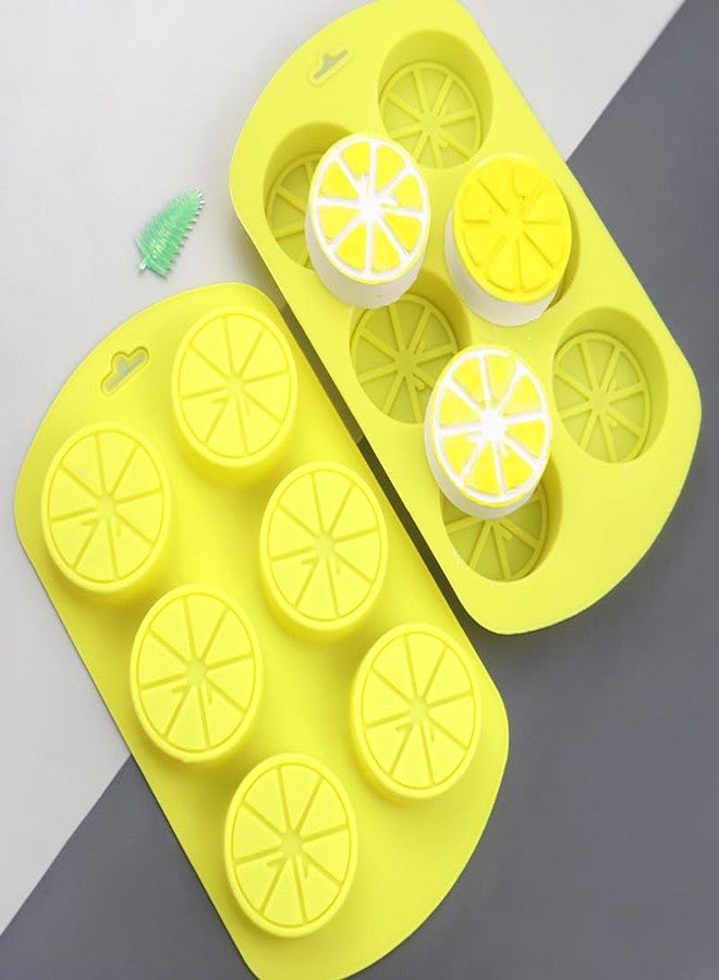 SquarezhenBo Fruit Shaped Silicone Molds, 3D Lemon Fondant Mold Chocolate Candy Biscuit Sugar Baking Mold for Cake Cupcake Dessert Candle Decoration Suitable for Making Chocolates, Jellies,Candy Making Supplies - Image 1