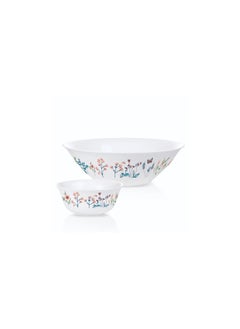 Luminarc Khashaf set of 7 pieces of Arcopal decal bowls, consisting of a large bowl, size 23 cm, and 6 small bowls, size 12 cm. Assyria 883314862836 