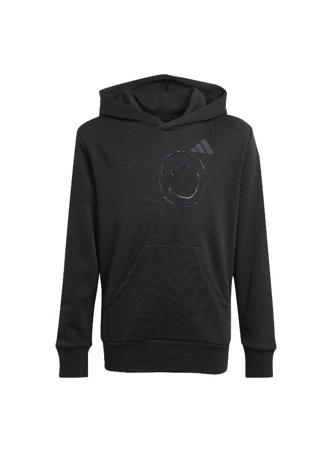 Adidas J Smi Hoodie Black Training Sweatshirts For Junior 7-8Y - Image 1