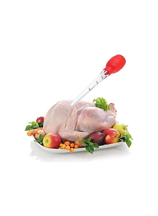 S-TOP Long Nylon Turkey Basters for Cooking with Silicone Bulb, red, SSZ323 - Image 2