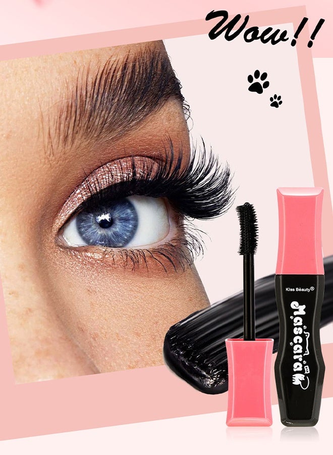 Kiss Beauty Black Mascara, Volume and Length, Defining, Curling, No Flaking, No Clumping, Smudge Proof, Washable, Cruelty-Free - Image 3