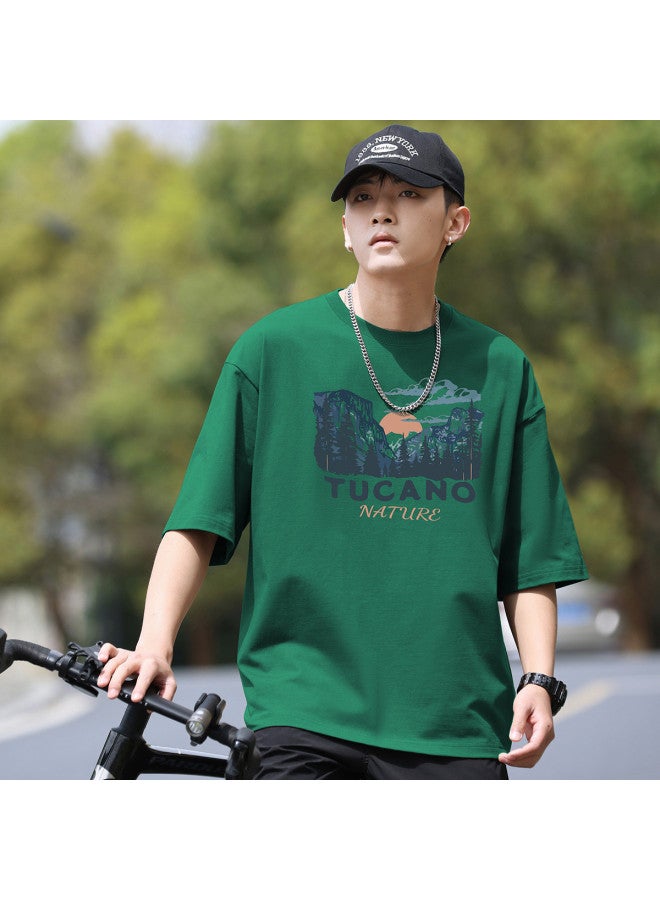 Tucano Men's Cotton T-shirt - Summer Comfortable Outdoor Sports Casual Loose Printed Short Sleeve Tee Top - Image 3