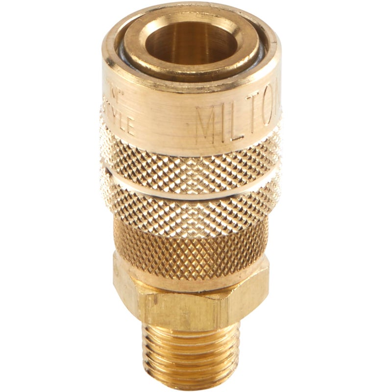 Milton (716) 1/4" Male NPT M Style (Industrial) Air fitting Quick Connect Coupler - Box of 10 - Image 3