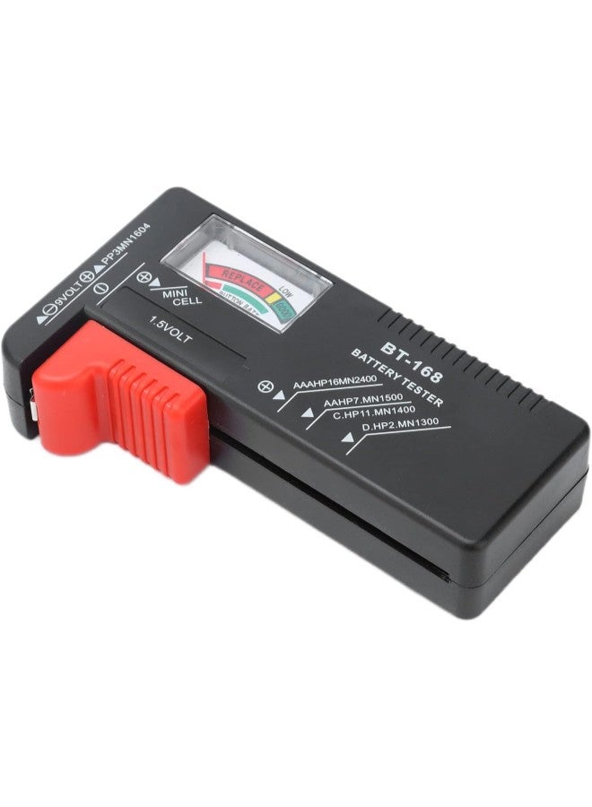 klarako Pointer BT168 Battery Capacity Tester Portable Battery Checker for 1.5V 9V Battery ABS