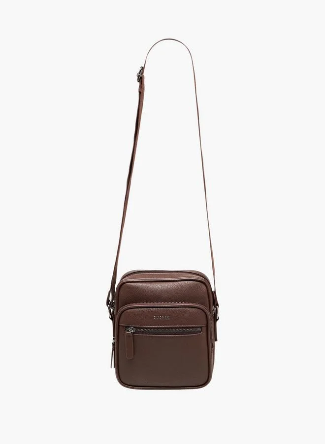 DUCHINI BROWN Men Solid Crossbody Bag for Men | Best Price UAE