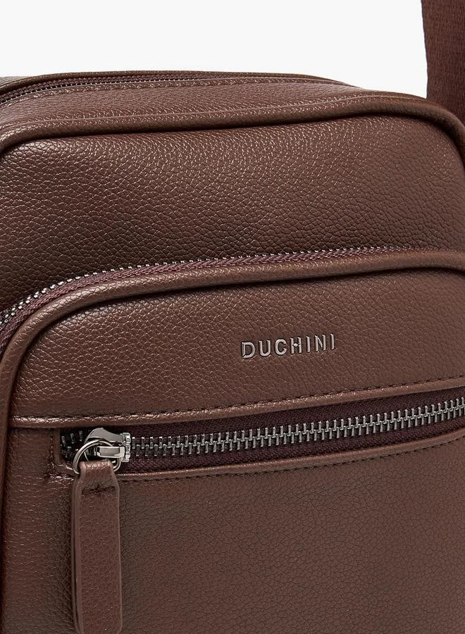 DUCHINI BROWN Men Solid Crossbody Bag for Men | Best Price UAE