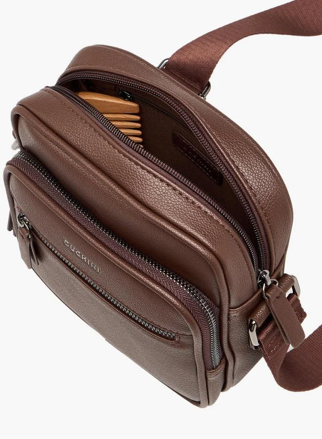 DUCHINI BROWN Men Solid Crossbody Bag for Men | Best Price UAE