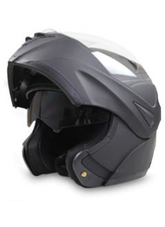 Generic Motorcycle Helmet Full Face Multipurpose Racing Helmet Unisex Matte Black S  - Image 2