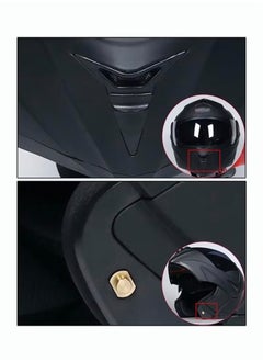 Generic Motorcycle Helmet Full Face Multipurpose Racing Helmet Unisex Matte Black S  - Image 4