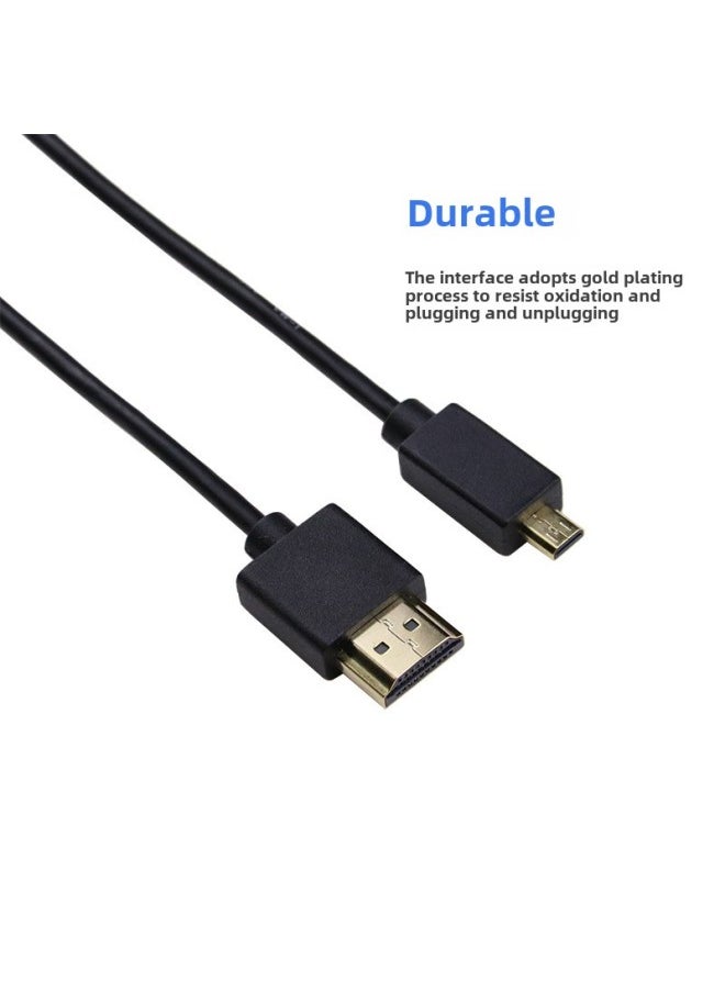 ماركة غير محددة HDMI Line 2.0 إصدار 4K Hdmi Thin Line OD3.2 A- A A- C A- D MINI Micro HD Line-اللون: HDMI-MINI HDMI 1.8 M  - Image 4