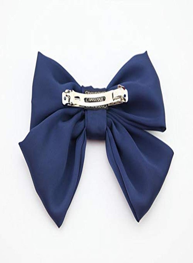 اس واي بي ال مشبك شعر وردي كبير مزين بفيونكة، مشابك شعر على شكل فراشة، فيونكة شعر حريرية، مشابك شعر زنبركية، مناسب لتسريحات الشعر الطويل للسيدات والفتيات - Image 3