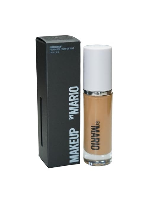 MAKEUP BY MARIO MAKEUP BY MARIO SurrealSkin Liquid Foundation, Liquid Formula, Vegan, Long-wearing coverage, Hydrating, Natural Finish, Size 30 mL (14O - medium with warm undertone and olive undertone) 