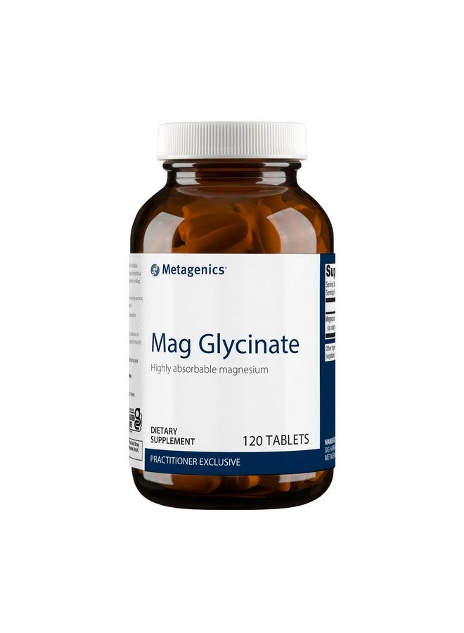 Metagenics Mag Glycinate - Highly Absorbable Magnesium - Magnesium Glycinate for Nervous System Support* - Gluten-Free - Non-GMO - Vegetarian - 120 Tablets - Image 1