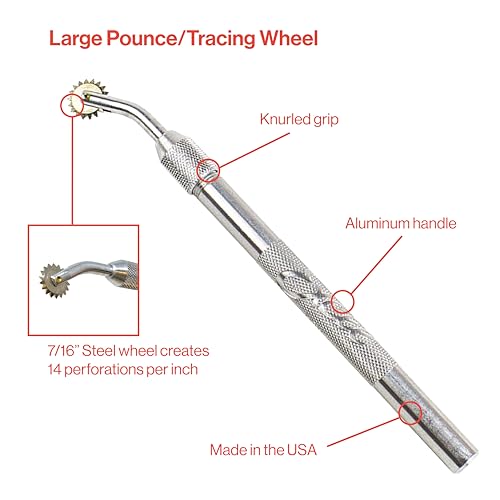 Excel Blades Pounce Wheel - 7/16-Inch Stainless Steel Tracing, Perforating, Cutting, Sewing, Quilting & Embossing Tool - Image 3