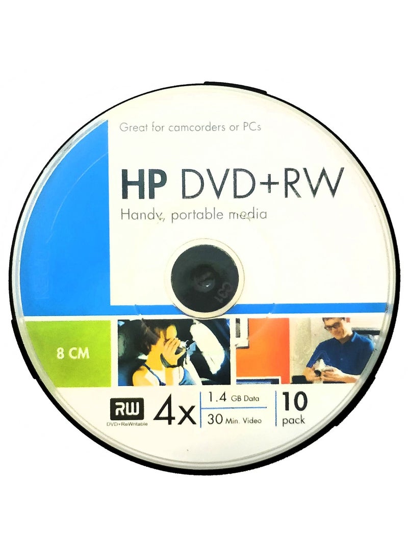 HP Mini DVD Read & Write 30 Minutes 8 cm 1.4 GB, 10 DVDs