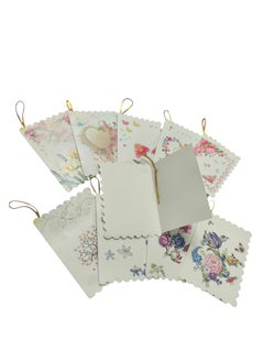 Generic 9 Pieces Gift Cards with Different Floral Designs Multicoloured Randomly Assorted  - Image 3