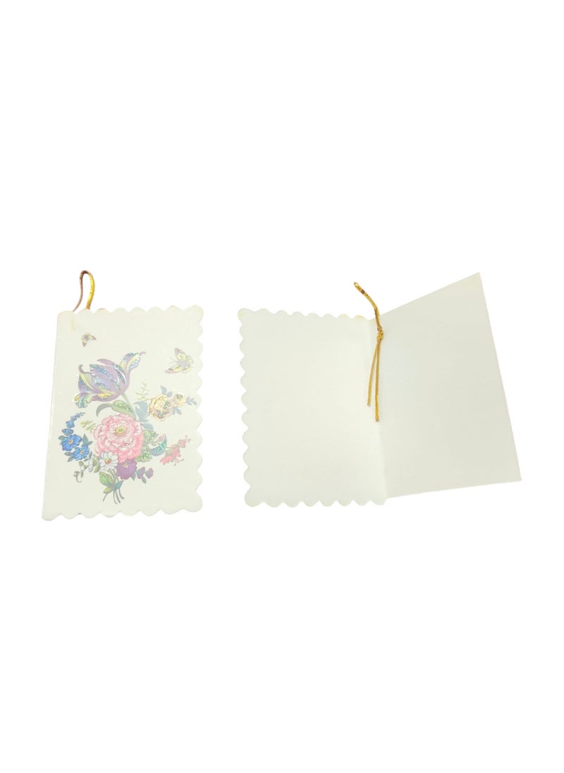 Generic - 9 Pieces Gift Cards with Different Floral Designs Multicoloured Randomly Assorted - Image 1