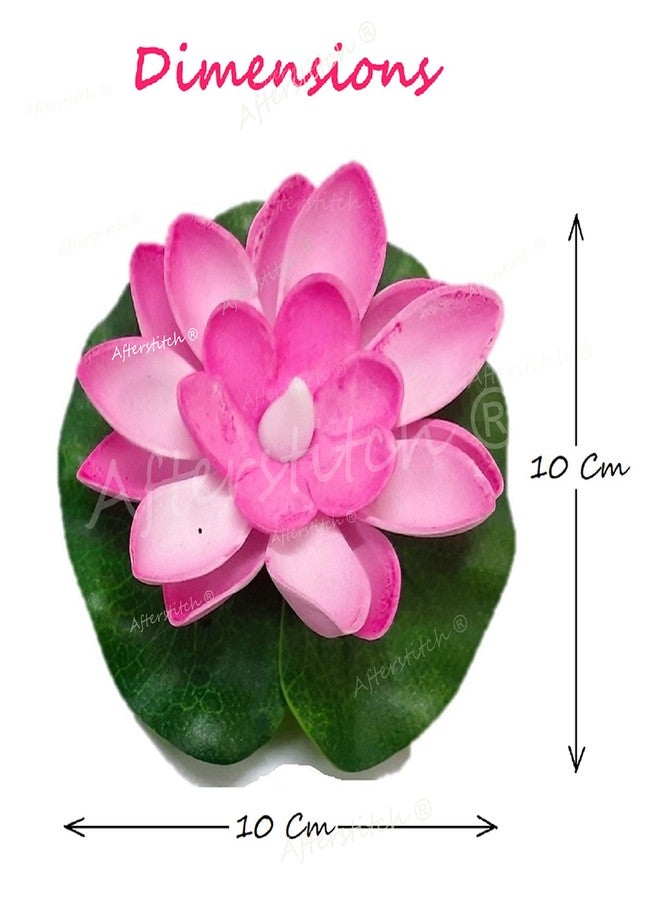 AFTERSTITCH Set of 6 Floating Lotus Flower Candles for Decoration in Bowl Diya for Home Decoration (Batteries Included, Water Sensor) - Image 5