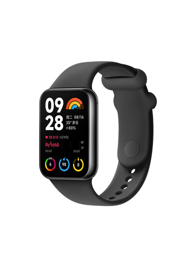 Suitable For Mi Bracelet 8pro Strap Mi Band 8 Pro Replacement Strap Mi Bracelet 8pro Wrist Strap-Color:Black-Specifications:Mi Bracelet 8Pro - Image 1