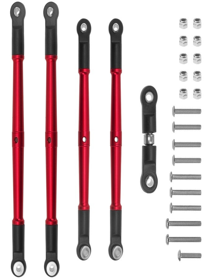 Vgoohobby Alloy Steering Linkage Rod Turnbuckles Tie Rods Compatible with Arrma 1/8 Kraton Outcast Talion 6S BLX RC Car Upgrade Parts (Red) - Image 1