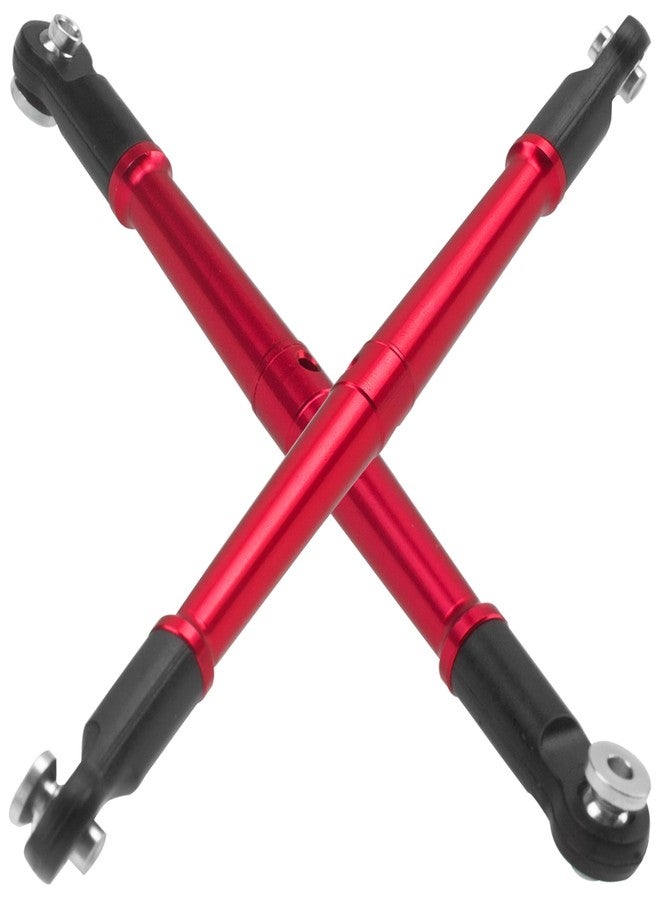 Vgoohobby Alloy Steering Linkage Rod Turnbuckles Tie Rods Compatible with Arrma 1/8 Kraton Outcast Talion 6S BLX RC Car Upgrade Parts (Red) - Image 3