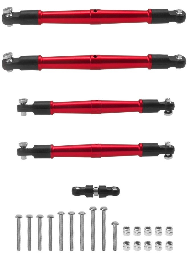 Vgoohobby Alloy Steering Linkage Rod Turnbuckles Tie Rods Compatible with Arrma 1/8 Kraton Outcast Talion 6S BLX RC Car Upgrade Parts (Red) - Image 2