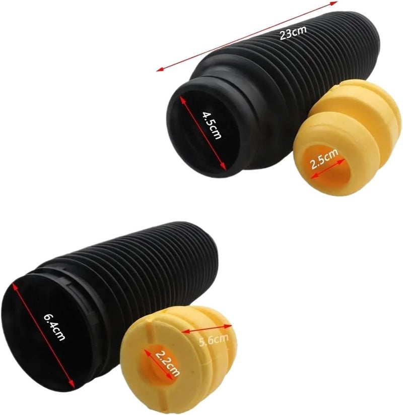 Vuzmode Front Dust Cover Air Shock Absorber Bellow Buffer Boot Set - Image 4