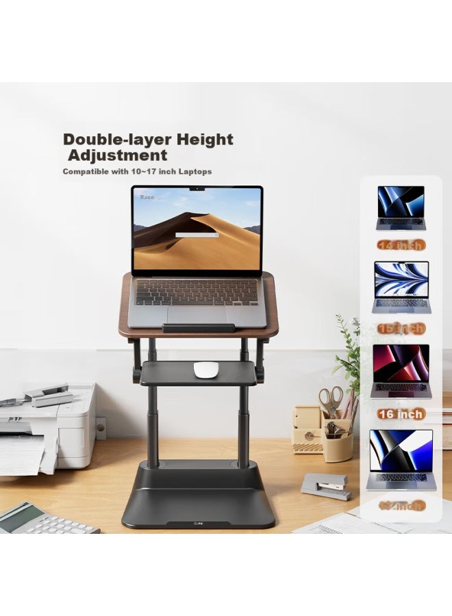 Xgear Computer Desk Office Desk Lifting Desk Laptop Stand Heightening Computer Bracket Lifting Frame Standing Office Small Mouse Pad - Image 2