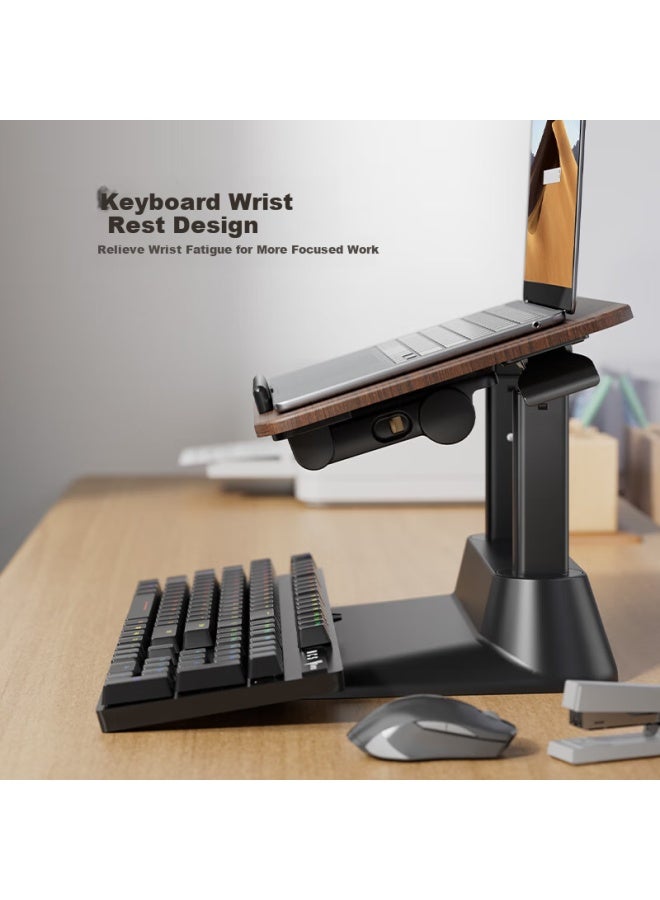 Xgear Computer Desk Office Desk Lifting Desk Laptop Stand Heightening Computer Bracket Lifting Frame Standing Office Small Mouse Pad - Image 3