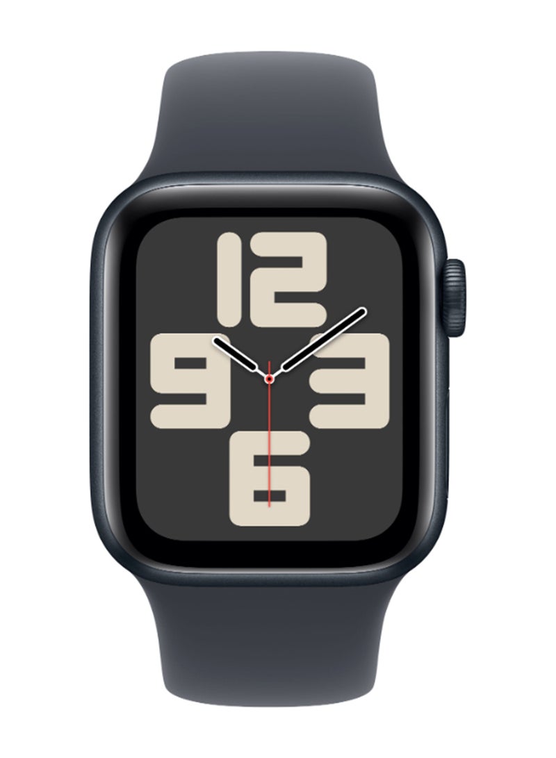 ابل  Renewed - Watch SE (2024) GPS 40mm Midnight Aluminium Case With Midnight sports band Midnight Sport Band - Image 2