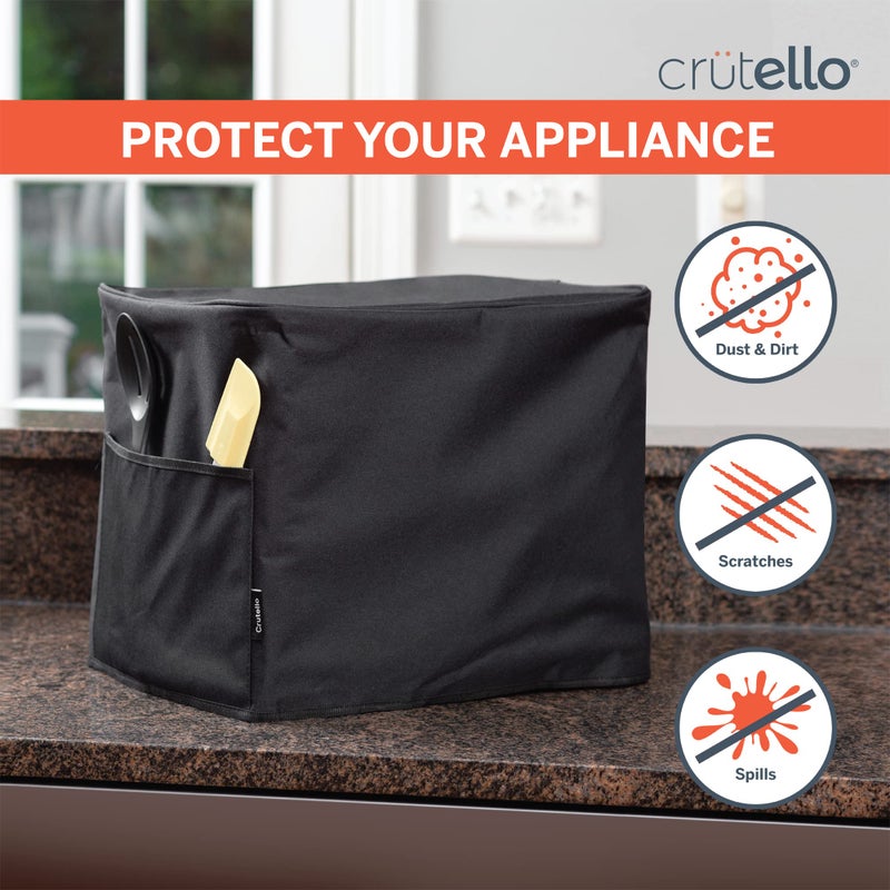 Crutello Air Fryer Cover with Storage Pockets for 5.5 Quart Fryer - Small Appliance Dust Covers - Image 4