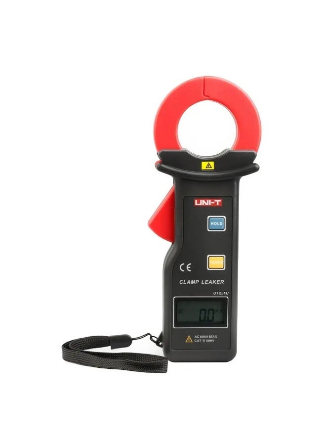 يوني تي جهاز قياس التيار الكهربائي الرقمي المشبكي Uni-T UT 251C لتسرب التيار المتردد، 600 أمبير تيار متردد - Image 1