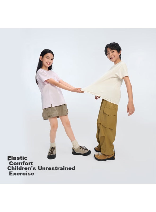 Pelliot Outdoor T-Shirt Children'S Clothing For Boys And Girls, Summer Quick-Dry T-Shirt, Antibacterial Sun Protection Short-Sleeve Casual Top 135215035 Blue 160 - Image 4