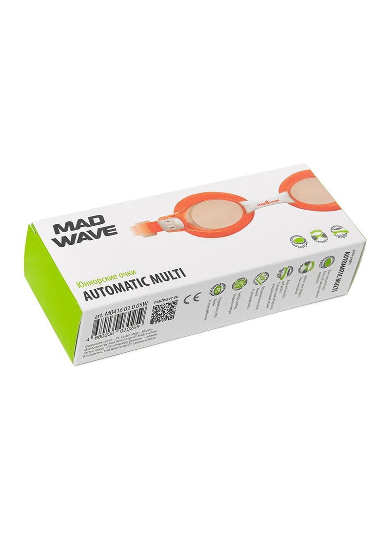 ماد ويف نظارات السباحة للأطفال ماد ويف أوتوماتيك مولتي جونيور – للجنسين، باللون الأحمر - Image 4