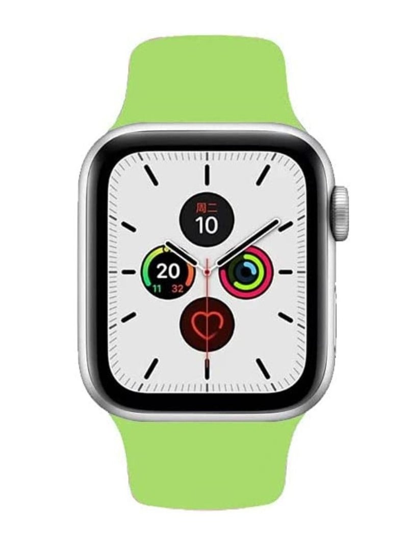 VITION - Sports Band for Apple Watch 41mm 40mm 38mm Soft Silicone Replacement Wrist Strap Compatible with iWatch Apple Watch Series 7/SE/6/5/4/3/2/1 Green - Image 1